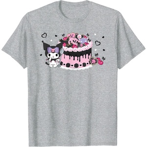 image:imageKuromi Kawaii Cake TShirtHeather Grey