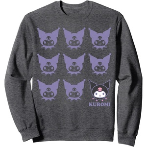 image:imageKuromi Kuromi Real Sweatshirt Blue SmallDark Heather Grey