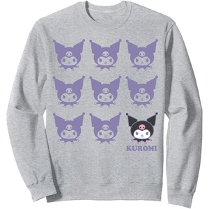 image:imageKuromi Kuromi Real Sweatshirt Blue SmallHeather Grey