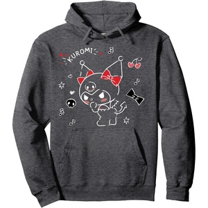 image:imageKuromi Mischievous Hoodie Pullover HoodieDark Heather Grey