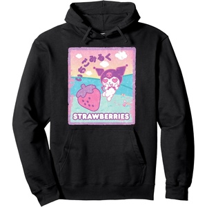 image:imageKuromi Strawberry Milk Pullover HoodieBlack