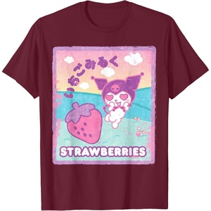 image:imageKuromi Strawberry Milk TShirtBurgundy