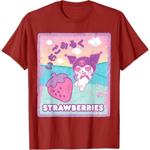 image:imageKuromi Strawberry Milk TShirtCranberry Red