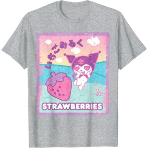 image:imageKuromi Strawberry Milk TShirtHeather Grey