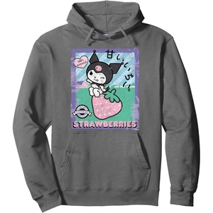 image:imageKuromi Strawberry Picking Strawberries Farm Pullover HoodieAsphalt Grey