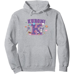 image:imageKuromi Varsity Letter K Pullover HoodieHeather Grey