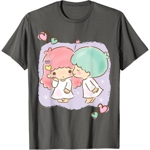image:imageLittle Twin Stars Be My Valentine Tee Shirt TShirtAsphalt Grey