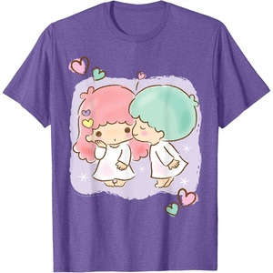 image:imageLittle Twin Stars Be My Valentine Tee Shirt TShirtPurple Heather