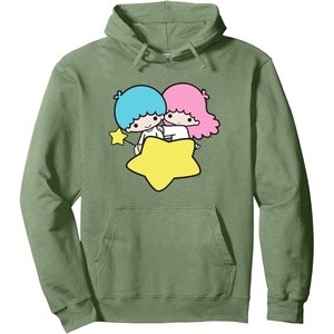 image:imageLittle Twin Stars Flying Star Hoodie Pullover HoodieSage Green
