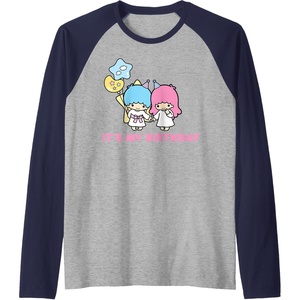 image:imageLittle Twin Stars Its My Birthday Raglan Baseball TeeNavy BlueAthletic Heather