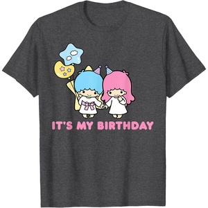 image:imageLittle Twin Stars Its My Birthday TShirtDark Heather Grey