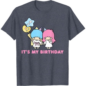 image:imageLittle Twin Stars Its My Birthday TShirtHeather Blue