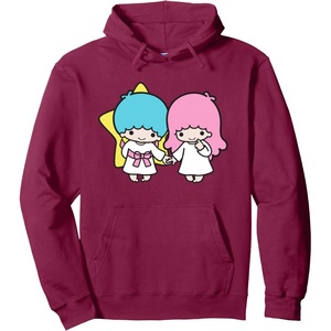 image:imageLittle Twin Stars Kiki amp Lala Hoodie Pullover HoodieBurgundy