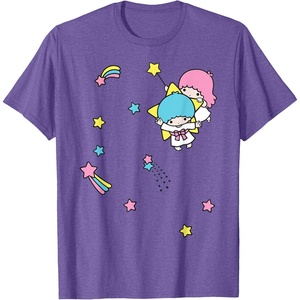 image:imageLittle Twin Stars Rainbow Stars Tee TShirtPurple Heather