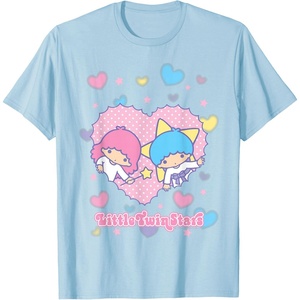 image:imageLittle Twin Stars Retro Logo Valentine Tee TShirtBaby Blue