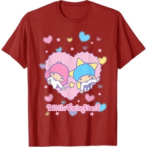 image:imageLittle Twin Stars Retro Logo Valentine Tee TShirtCranberry Red