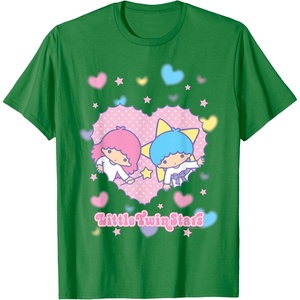 image:imageLittle Twin Stars Retro Logo Valentine Tee TShirtKelly Green