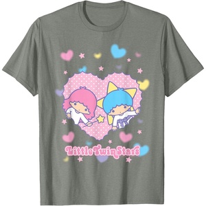 image:imageLittle Twin Stars Retro Logo Valentine Tee TShirtOlive Heather