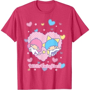 image:imageLittle Twin Stars Retro Logo Valentine Tee TShirtRed Heather