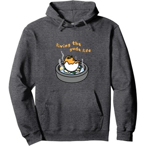 image:imageLiving the Gude Life Ramen featuring Gudetama Pullover HoodieDark Heather Grey