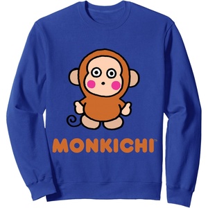 image:imageMonkichi Character Front and Back SweatshirtRoyal Blue
