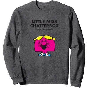 image:imageMr Men Little Miss Chatterbox SweatshirtDark Heather Grey