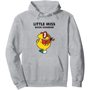 image:imageMr Men Little Miss Meme  Little Miss Book Hoarder Pullover HoodieHeather Grey