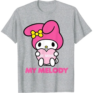 image:imageMy Melody Be Mine Valentine Tee TShirtHeather Grey