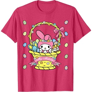 image:imageMy Melody Logo Happy Easter Tee Shirt TShirtRed Heather