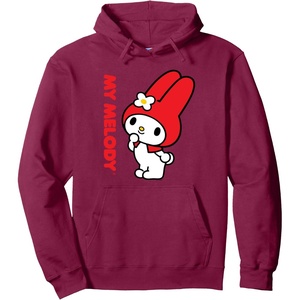 image:imageMy Melody Retro Logo Hoodie Pullover HoodieBurgundy