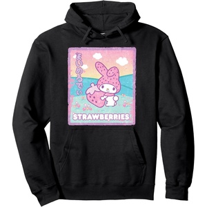 image:imageMy Melody Strawberry Milk Pullover HoodieBlack