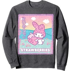 image:imageMy Melody Strawberry Milk SweatshirtDark Heather Grey