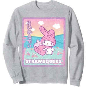 image:imageMy Melody Strawberry Milk SweatshirtHeather Grey