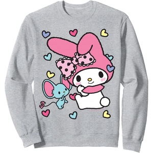 image:imageMy Melody Sweet Hearts Sweatshirt SweatshirtHeather Grey