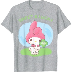 image:imageMy Melody Sweet and Lucky St Patricks Tee Shirt TShirtHeather Grey