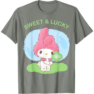 image:imageMy Melody Sweet and Lucky St Patricks Tee Shirt TShirtOlive Heather