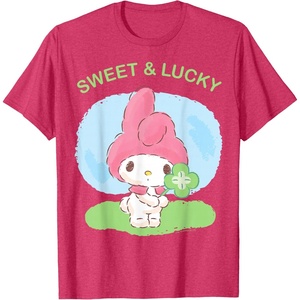 image:imageMy Melody Sweet and Lucky St Patricks Tee Shirt TShirtRed Heather