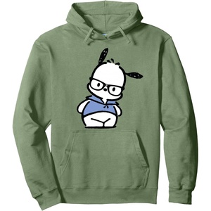 image:imagePochacco Nerd Glasses Pullover HoodieSage Green