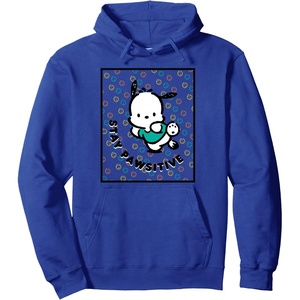 image:imagePochacco Stay Pawsitive Positive Good Energy Fun Vibes Pullover HoodieRoyal Blue