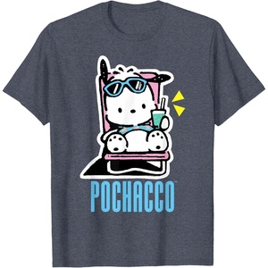 image:imagePochacco Summer Drink TShirtHeather Blue