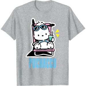 image:imagePochacco Summer Drink TShirtHeather Grey