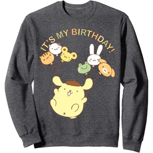 image:imagePompompurin Its My Birthday SweatshirtDark Heather Grey
