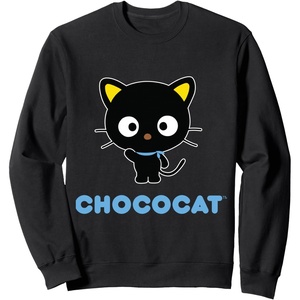 image:imageSANRIO Chococat Character Front and Back Sweatshirt  Unisex Adult  Black  SmallBlack