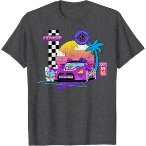 image:imageSANRIO Hello Kitty Kawaii Tokyo Racer TShirtDark Heather Grey