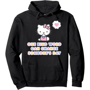 image:imageSANRIO Hello Kitty One Kind Word Can Change Someones Day Pullover HoodieBlack