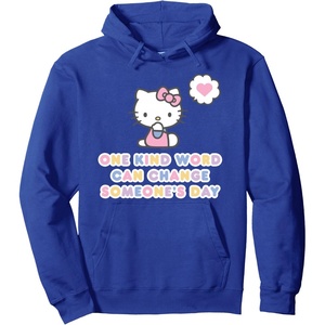 image:imageSANRIO Hello Kitty One Kind Word Can Change Someones Day Pullover HoodieRoyal Blue