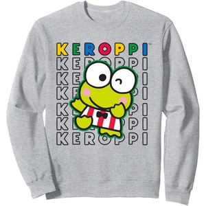 image:imageSANRIO Keroppi Colorblock Name SweatshirtHeather Grey