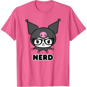 image:imageSANRIO Kuromi Nerd Glasses TShirtPink Heather