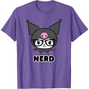 image:imageSANRIO Kuromi Nerd Glasses TShirtPurple Heather