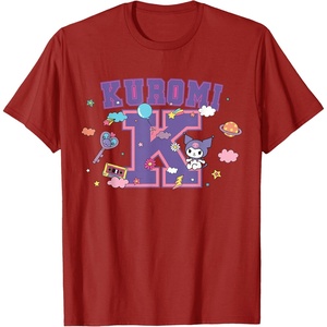 image:imageSANRIO Kuromi Varsity Letter K TShirtCranberry Red